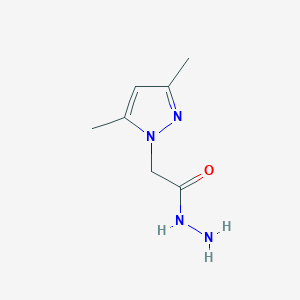 molecular formula C7H12N4O B184168 2-(3,5-dimethyl-1H-pyrazol-1-yl)acetohydrazide CAS No. 64019-58-5