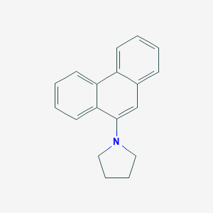 molecular formula C18H17N B184178 1-(9-phenanthryl)pyrrolidine CAS No. 53756-71-1