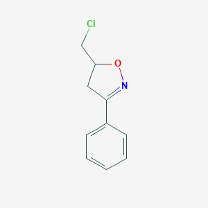 molecular formula C10H10ClNO B184187 5-(Chloromethyl)-3-phenyl-4,5-dihydroisoxazole CAS No. 62353-37-1