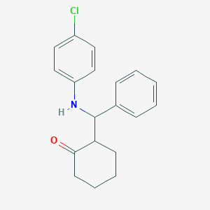 2-[(4-Chloroanilino)(phenyl)methyl]cyclohexanone