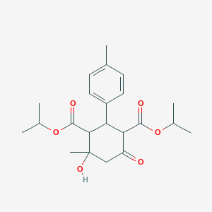 Dipropan-2-yl 4-hydroxy-4-methyl-2-(4-methylphenyl)-6-oxocyclohexane-1,3-dicarboxylate