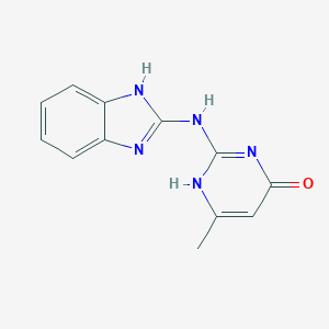 molecular formula C12H11N5O B184208 2-(1H-Benzimidazol-2-ylamino)-6-methyl-4-pyrimidinol CAS No. 42389-40-2