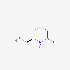 molecular formula C6H11NO2 B184209 (S)-6-(Hydroxymethyl)piperidin-2-one CAS No. 128726-47-6