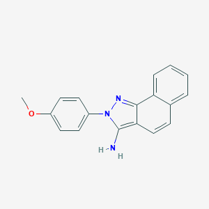 molecular formula C18H15N3O B184218 2H-Benz[g]indazol-3-amine, 2-(4-methoxyphenyl)- CAS No. 89020-75-7