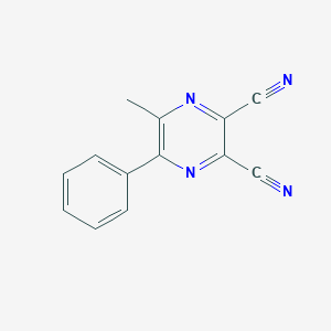 molecular formula C13H8N4 B184228 2,3-Dicyano-5-methyl-6-phenylpyrazine CAS No. 52109-67-8