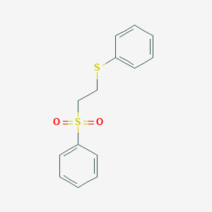 molecular formula C14H14O2S2 B184231 Benzene, [[2-(phenylsulfonyl)ethyl]thio]- CAS No. 29290-71-9