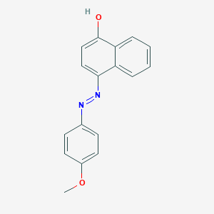 molecular formula C17H14N2O2 B184245 4-[(4-Methoxyphenyl)diazenyl]-1-naphthol CAS No. 3009-53-8