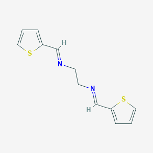 molecular formula C12H12N2S2 B184253 N1,N2-Bis(thiophen-2-ylmethylene)ethane-1,2-diamine CAS No. 4114-94-7