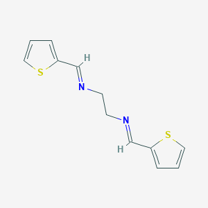 molecular formula C12H12N2S2 B184253 N~1~,N~2~-bis(2-thienylmethylene)-1,2-ethanediamine CAS No. 4114-94-7