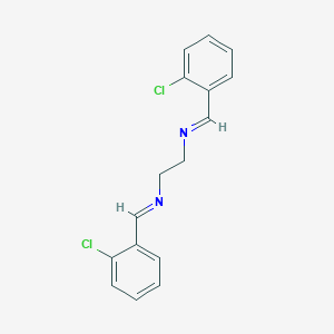 molecular formula C16H14Cl2N2 B184255 N-(2-chlorobenzylidene)-N-{2-[(2-chlorobenzylidene)amino]ethyl}amine CAS No. 81512-53-0