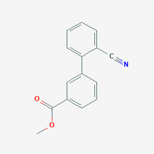 molecular formula C15H11NO2 B184258 Methyl 3-(2-cyanophenyl)benzoate CAS No. 168618-65-3