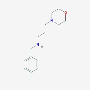 molecular formula C15H24N2O B184260 (4-Methyl-benzyl)-(3-morpholin-4-yl-propyl)-amine CAS No. 436087-01-3