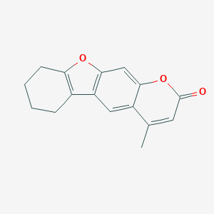 molecular formula C16H14O3 B184265 4-methyl-6,7,8,9-tetrahydro-2H-[1]benzofuro[3,2-g]chromen-2-one CAS No. 73207-85-9