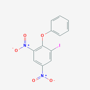 molecular formula C12H7IN2O5 B184267 Benzene, 1-iodo-3,5-dinitro-2-phenoxy- CAS No. 89563-22-4