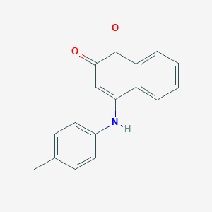 molecular formula C17H13NO2 B184275 4-(4-Toluidino)-1,2-naphthalenedione CAS No. 69085-39-8