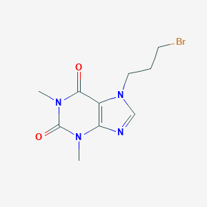 molecular formula C10H13BrN4O2 B184295 7-(3-Bromopropyl)-3,7-dihydro-1,3-dimethyl-1H-purine-2,6-dione CAS No. 23146-06-7