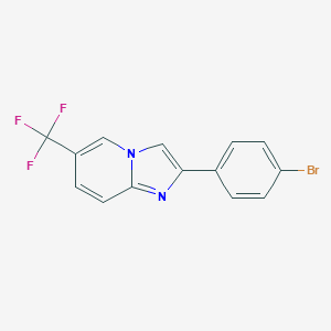 molecular formula C14H8BrF3N2 B184299 2-(4-Bromophenyl)-6-(trifluoromethyl)imidazo[1,2-a]pyridine CAS No. 724742-88-5