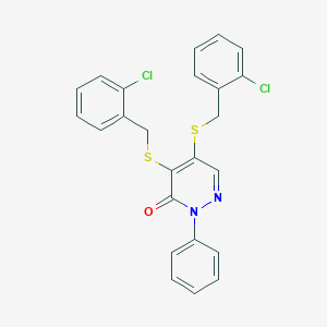 4,5-Bis((2-chlorobenzyl)thio)-2-phenyl-3(2H)-pyridazinone