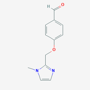molecular formula C12H12N2O2 B184312 4-[(1-methyl-1H-imidazol-2-yl)methoxy]benzaldehyde CAS No. 118001-71-1