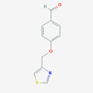 molecular formula C11H9NO2S B184315 4-(1,3-Thiazol-4-ylmethoxy)benzaldehyde CAS No. 118001-74-4