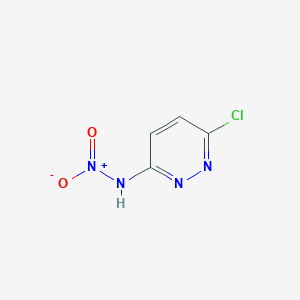 molecular formula C4H3ClN4O2 B184318 6-Chloro-N-nitropyridazin-3-amine CAS No. 61296-10-4