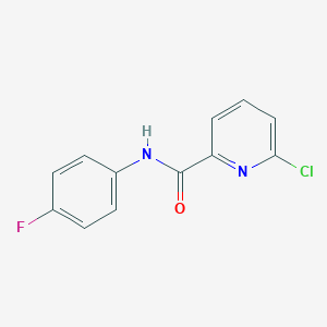 molecular formula C12H8ClFN2O B184326 6-Chloro-N-(4-fluorophenyl)picolinamide CAS No. 137640-94-9