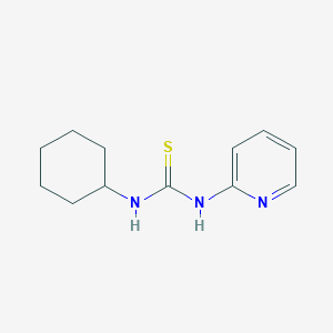 molecular formula C12H17N3S B184327 Urea, 1-cyclohexyl-3-(2-pyridyl)-2-thio- CAS No. 36251-85-1