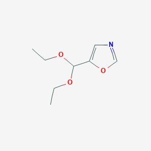 B184331 Oxazole, 5-(diethoxymethyl)- CAS No. 104336-01-8