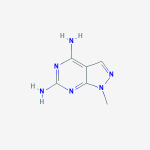 molecular formula C6H8N6 B184336 1-甲基-1H-吡唑并[3,4-d]嘧啶-4,6-二胺 CAS No. 108272-88-4