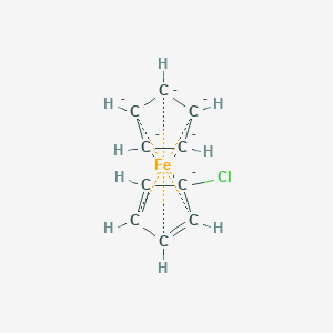molecular formula C10H9ClFe-6 B184339 5-Chlorocyclopenta-1,3-diene;cyclopentane;iron CAS No. 1273-74-1