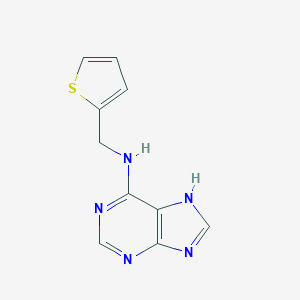 molecular formula C10H9N5S B184340 N-(thiophen-2-ylmethyl)-7H-purin-6-amine CAS No. 525-81-5