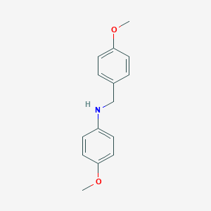molecular formula C15H17NO2 B184343 4-methoxy-N-(4-methoxybenzyl)aniline CAS No. 14429-14-2