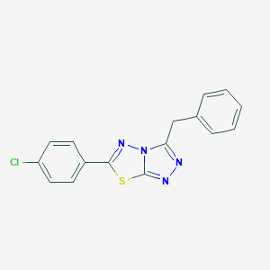 3-Benzyl-6-(4-chlorophenyl)[1,2,4]triazolo[3,4-b][1,3,4]thiadiazole