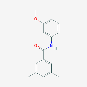 molecular formula C16H17NO2 B184360 N-(3-methoxyphenyl)-3,5-dimethylbenzamide CAS No. 724429-82-7