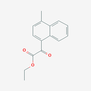 molecular formula C15H14O3 B018438 Ethyl 4-methyl-1-naphthoylformate CAS No. 101093-81-6