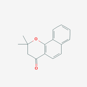 molecular formula C15H14O2 B184381 4H-Naphtho[1,2-b]pyran-4-one, 2,3-dihydro-2,2-dimethyl- CAS No. 21568-04-7