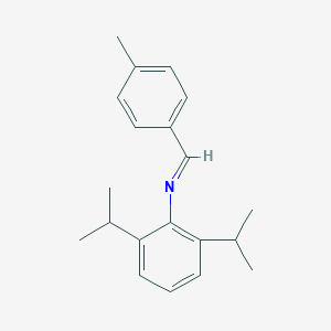 molecular formula C20H25N B184390 Benzenamine, 2,6-bis(1-methylethyl)-N-[(4-methylphenyl)methylene]- CAS No. 117696-83-0