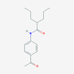 N-(4-acetylphenyl)-2-propylpentanamide