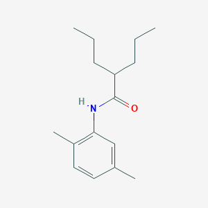 molecular formula C16H25NO B184405 Pentanamide, N-(2,5-dimethylphenyl)-2-propyl- CAS No. 4344-67-6