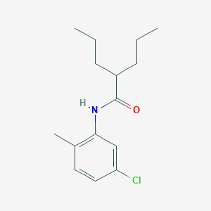 molecular formula C15H22ClNO B184407 N-(5-chloro-2-methylphenyl)-2-propylpentanamide CAS No. 21056-29-1
