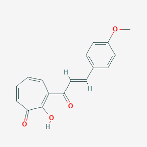 molecular formula C17H14O4 B184408 2-Hydroxy-3-(3-(4-methoxyphenyl)acryloyl)-2,4,6-cycloheptatrien-1-one CAS No. 77633-00-2