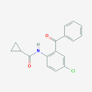 molecular formula C17H14ClNO2 B184416 N-(2-benzoyl-4-chlorophenyl)cyclopropanecarboxamide CAS No. 2896-97-1