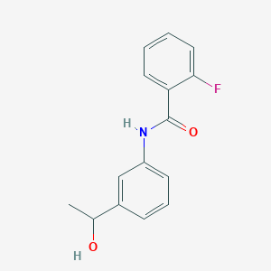2-fluoro-N-[3-(1-hydroxyethyl)phenyl]benzamide