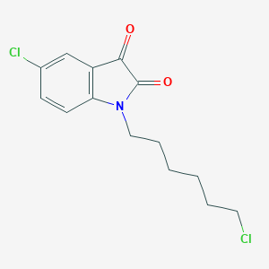 molecular formula C14H15Cl2NO2 B184425 5-chloro-1-(6-chlorohexyl)-1H-indole-2,3-dione CAS No. 416899-94-0