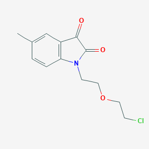 molecular formula C13H14ClNO3 B184427 1-[2-(2-chloroethoxy)ethyl]-5-methyl-1H-indole-2,3-dione CAS No. 416899-96-2