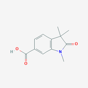 molecular formula C12H13NO3 B184450 1,3,3-三甲基-2-氧代吲哚啉-6-羧酸 CAS No. 135354-00-6