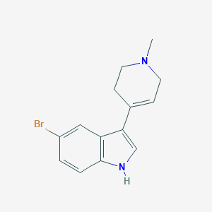 molecular formula C14H15BrN2 B184454 5-bromo-3-(1-methyl-1,2,3,6-tetrahydro-4-pyridinyl)-1H-indole CAS No. 116480-53-6