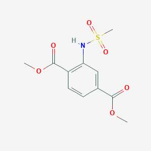molecular formula C11H13NO6S B184466 Dimethyl 2-[(methylsulfonyl)amino]terephthalate CAS No. 136494-09-2