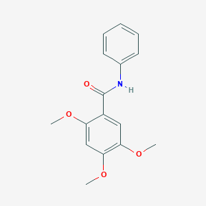 molecular formula C16H17NO4 B184473 2,4,5-trimethoxy-N-phenylbenzamide CAS No. 50879-52-2