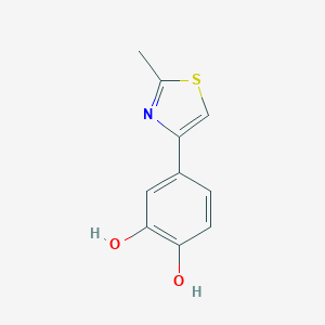 molecular formula C10H9NO2S B184493 4-(2-Methyl-1,3-thiazol-4-yl)benzene-1,2-diol CAS No. 20217-14-5
